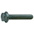 Midwest Fastener Grade 5, 5/16"-18 Flange Bolt, Zinc Plated Steel, 1-3/4 in L, 6 PK 34788